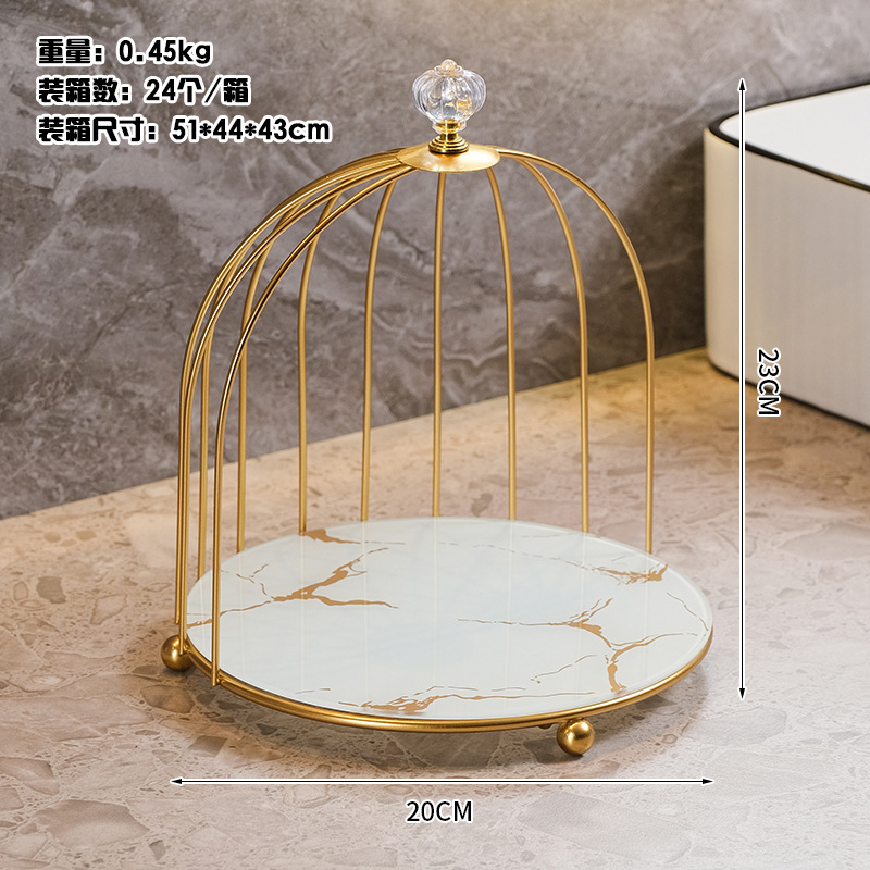 鉄芸浴室化粧品収納ケースデスクトップ口紅収納棚スキンケア用品トイレ鳥かご物置台置き|undefined