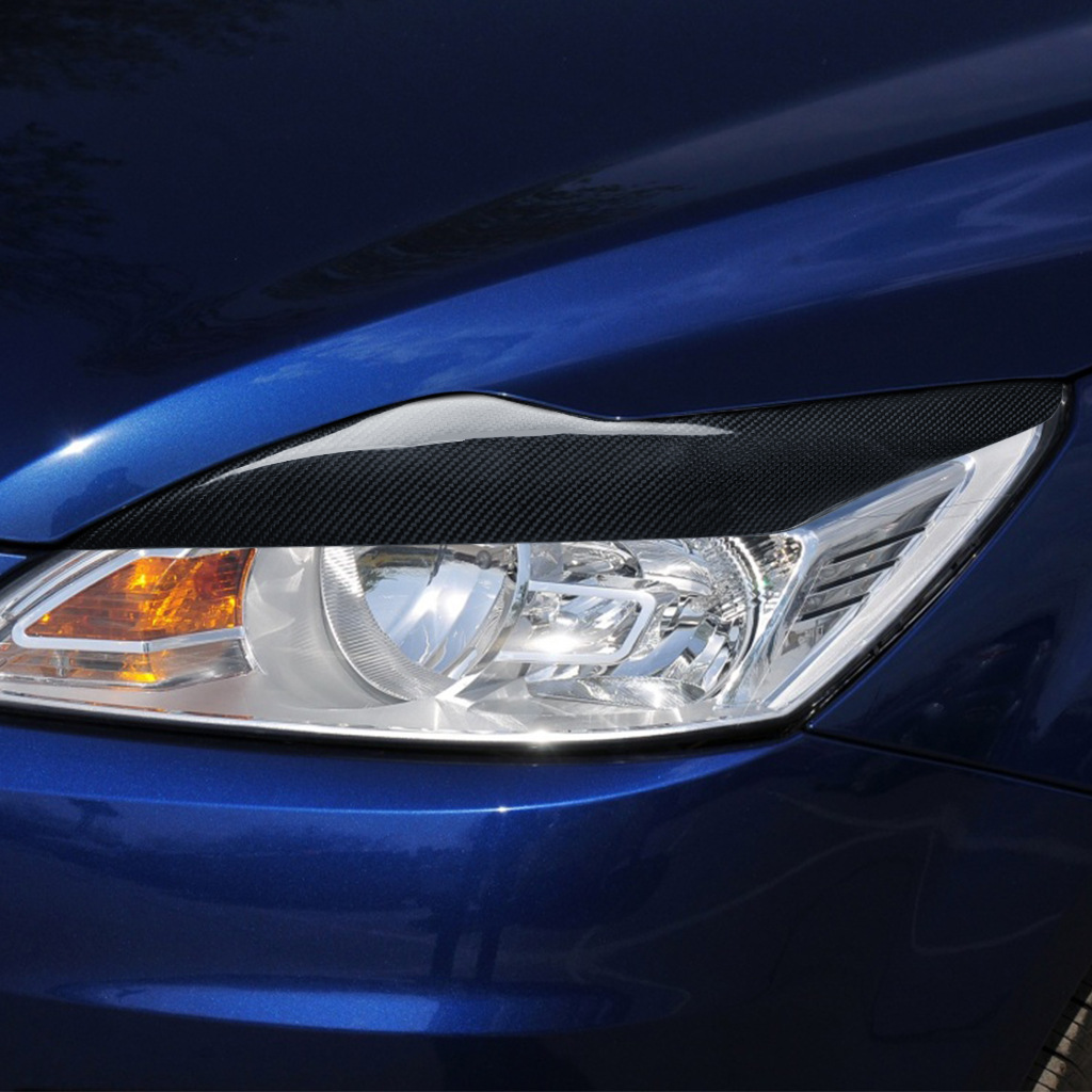 Suitable for 09-11 Ford Focus carbon fiber modified eyebrow eyebrow headlight decorative strip lamp eyebrow patch