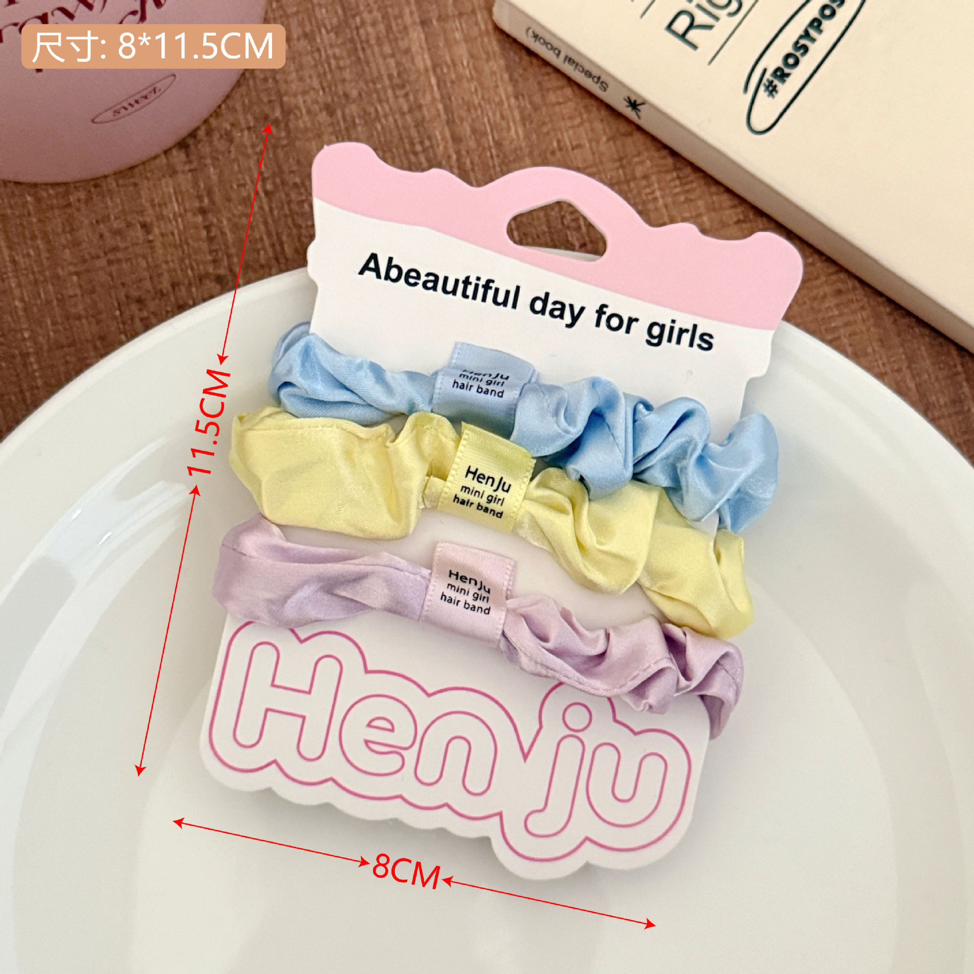 Nuevo punto ondulado anillo de pelo intestino delgado adornamiento de cabello de alta elasticidad duradera cuerda de cabello de correa de cabello para chicas al por mayor