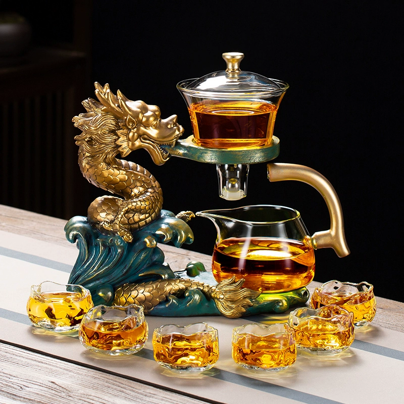 Mountain oolong tea, automatic tea set for home use, teapot, tea cup, new collection, light luxury style, wholesale