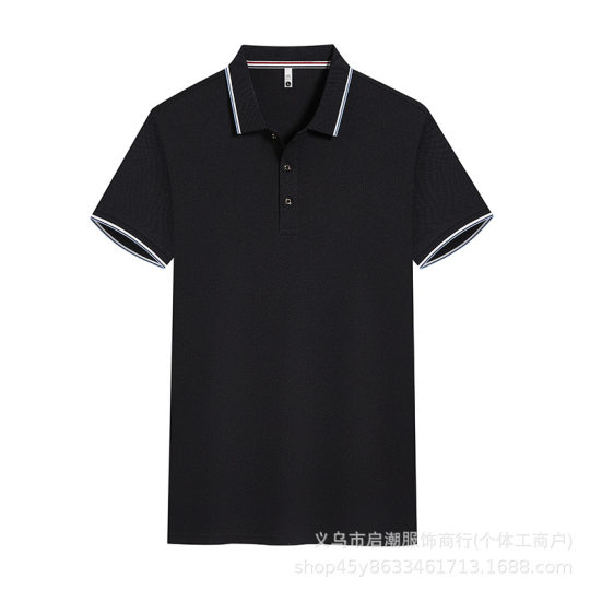 Polo shirt custom logo printing embroidery short sleeve lapel overalls corporate advertising shirt spring summer ice silk cotton