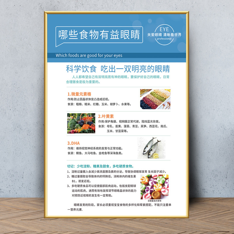 眼鏡店の壁面装飾画眼科病院は目の構造を描いています。|undefined