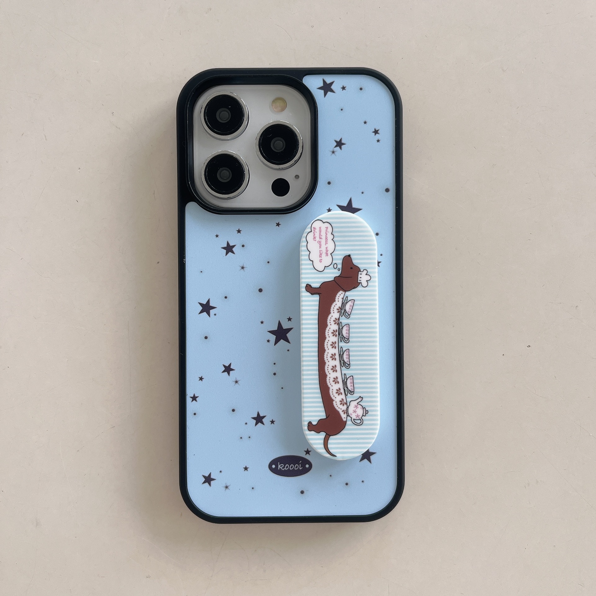 Perro salchicha estrella de salpicaduras de tinta retro simple para Apple 15Pro funda para teléfono móvil 16PM nuevo 14/13 curita 15