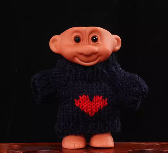 Encendedor suéter retro 90s sombrero troll muñeca dulce cool chica bungee cubierta de cigarrillos de silicona
