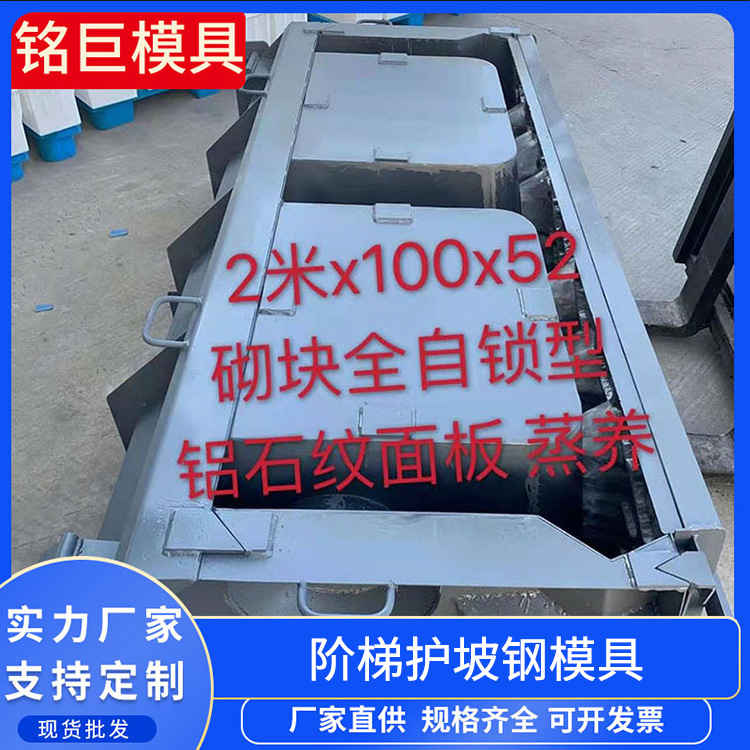 阶梯护坡钢模具生态砌块景观挡土墙砖钢生态护坡