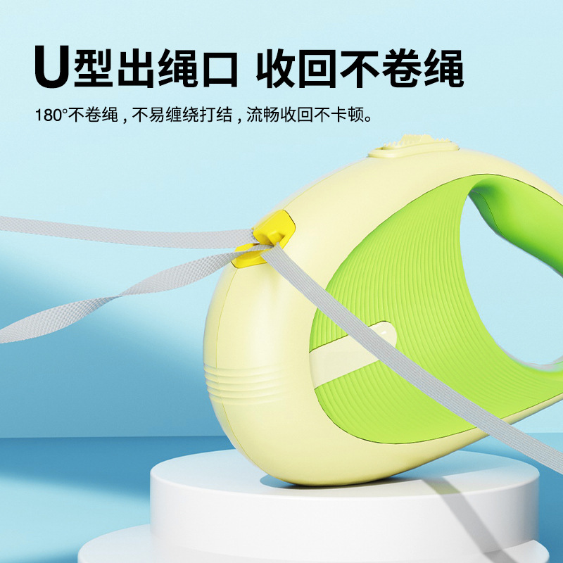 Cuerda de tracción para mascotas, cuerda de tracción telescópica automática, cuerda de tracción telescópica para perros, pequeño delfín, cuerda para pasear perros, venta al por mayor transfronteriza