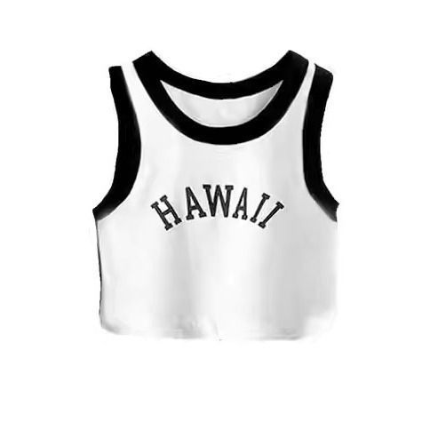 흰색 조끼 [한국식, 캐주얼, 다재다능, 상큼]