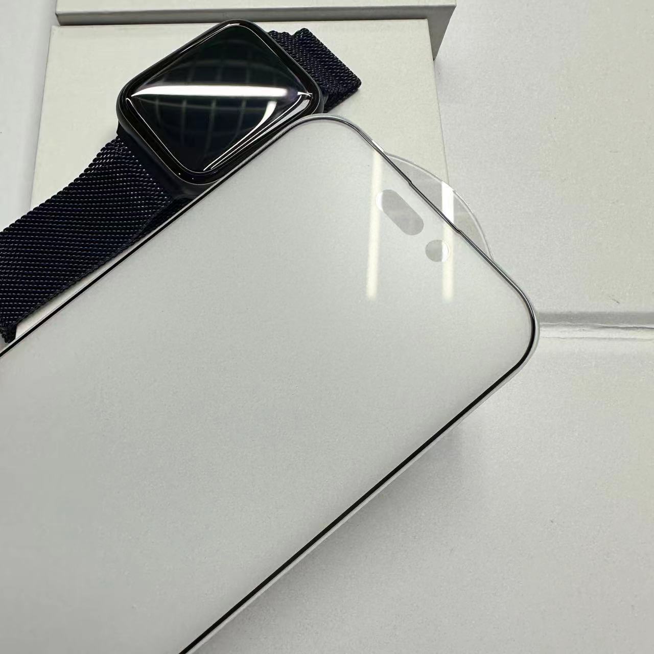 Adecuado para iPhone15 templado película de protección fina esmerilado alta transparencia iPhone15Pro pantalla de seda HD 2.5D película