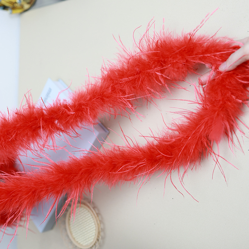 Fábrica directa pequeña serie de plumas rojas DIY accesorios accesorios de artesanía ropa accesorios escenario plumas