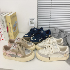 韓版百搭流蘇帆布鞋女2024春新款學生平底潮流日系學院風小白鞋女