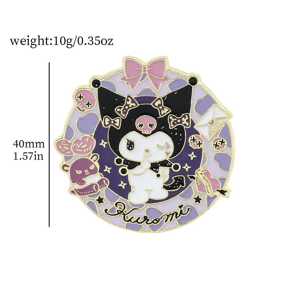 Venta caliente cien Sanrio serie de metal broche de dibujos animados coolomi Yugui perro KT gato todo-fósforo de moda insignia