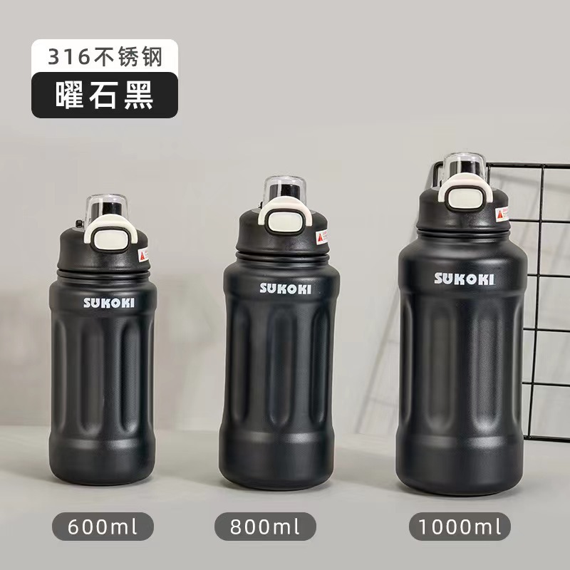 Hervidor térmico 316 acero inoxidable gran capacidad botella deportiva viaje automóvil uso exterior