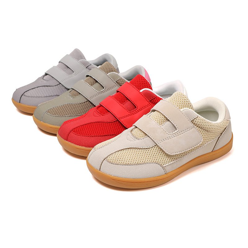 Children's Wide-Toe Shoes, Wide-Toe Barefoot Shoes, Non-Slip Breathable Fly-Woven Outdoor Casual Sports Shoes, Running and Hiking Shoes
