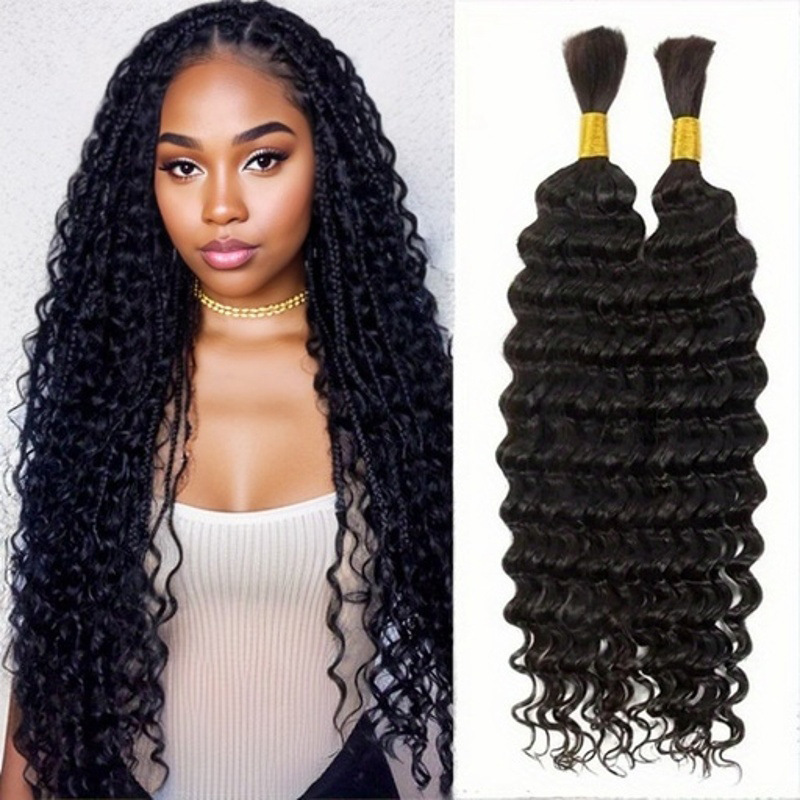 Cross-Border Foreign Trade Wig European and American Style Deep Wave Deep Hair Extension Crochet Hair Chemical Fiber Crochet Hair Universal Styling Ready Stock