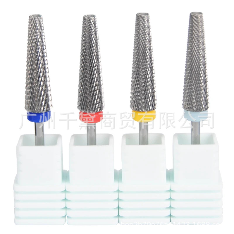 24mm Nail Drill Bits 五合一钨钢美甲打磨头快速卸甲打磨头批发