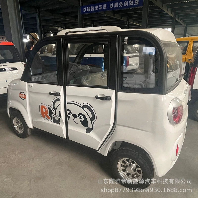 Новый четырёхколёсный электромобиль, компактный четырёхдверный мини-автомобиль для дома, низкоскоростной автомобиль на новых источниках энергии, автомобиль для женщин, автомобиль для пожилых людей