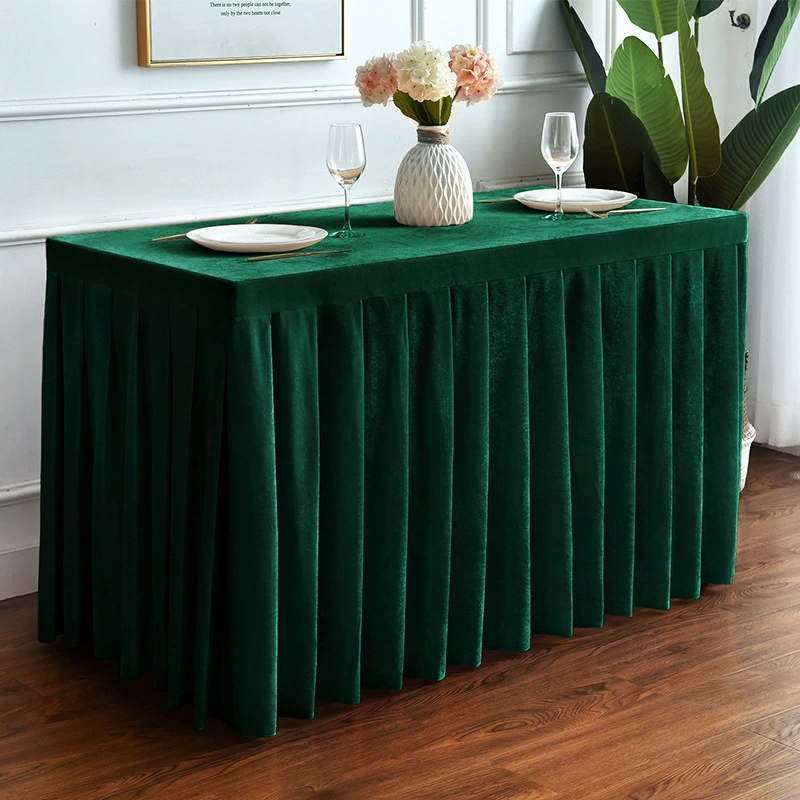 Специальная скатерть для конференц-зала, прямоугольная высококачественная скатерть для стола, скатерть для конференц-стола в отеле, тканевая юбка для стола