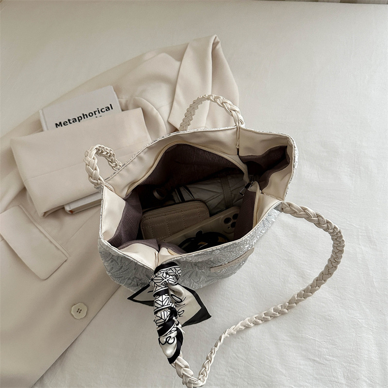 Bolso de gran capacidad, bolso de verano 2025, femenino, nicho para trabajar, estudiantes universitarios, textura de clase, bolso de viaje