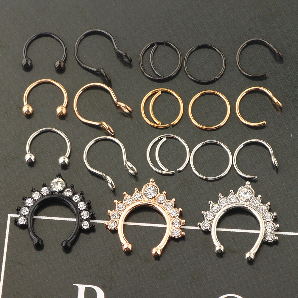 Pointed titanium steel lip stud product view
