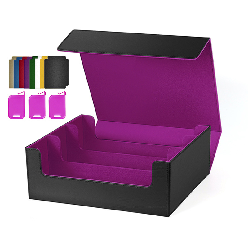 검정색과 보라색(구성: 컬러 카드 8장 + 스페이서 클립 3개)