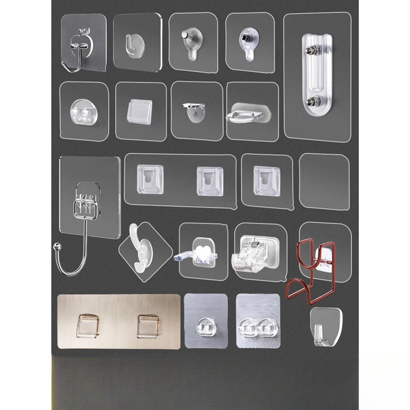 挂钩强力粘胶厨房墙上钩子拖把贴钩墙壁无痕钉门后免打孔粘钩卡扣