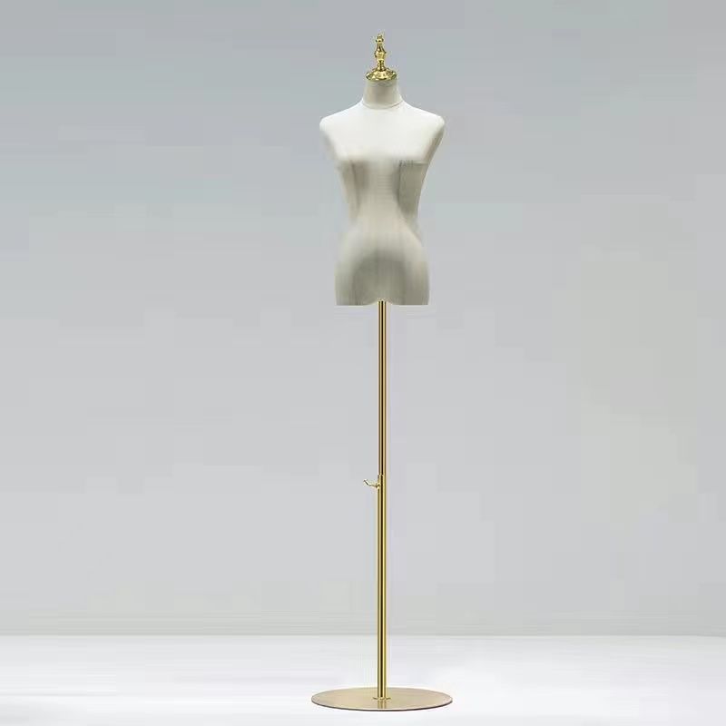 Modelo de accesorios tienda de ropa de mujer cuerpo completo modelo estante de ropa de mujer estante de muñeca de medio cuerpo humano estante de exhibición de ventana