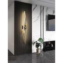 跨境长条壁灯客厅电视墙背景墙格栅简约现代楼梯卧室床头壁灯具