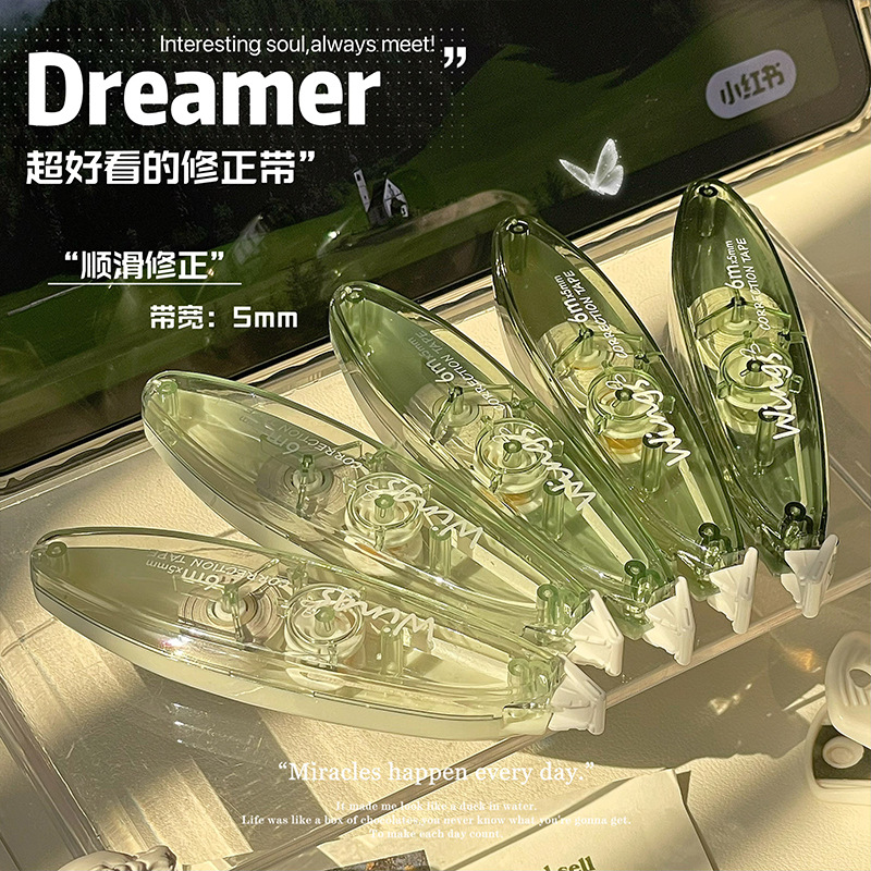 Cinta de corrección en forma de bolígrafo muda mini cinta de corrección ins gradiente Flip cinta de corrección traje de gran capacidad suave Modificación de palabras