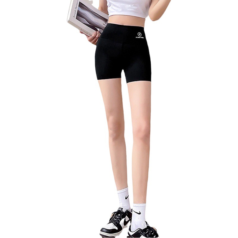 Three-point Aircraft Shark Pants Spring and Summer Thin Belly-closed Culottes Women's plus size Anti-light Safety Pants Yoga Pants Leggings