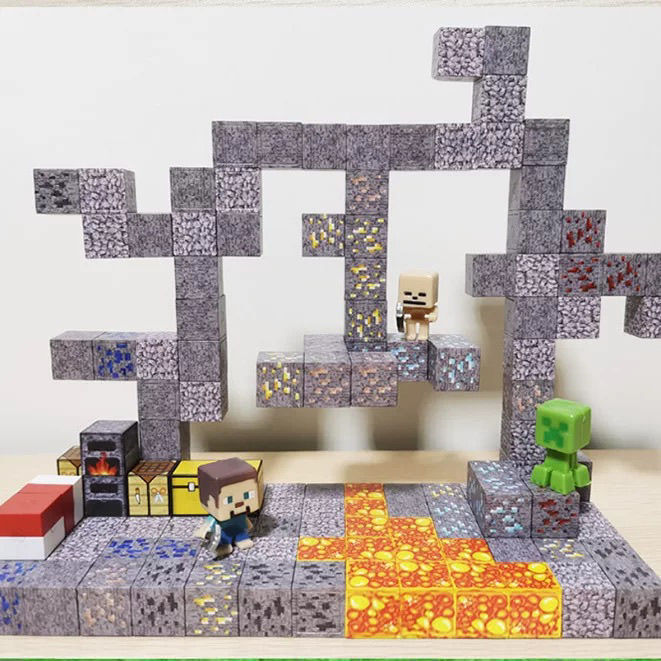 ミニMC マグネットDIYブロック 磁気石 世界周辺 男の子向け 知育玩具 組み立てブロックおもちゃ|undefined