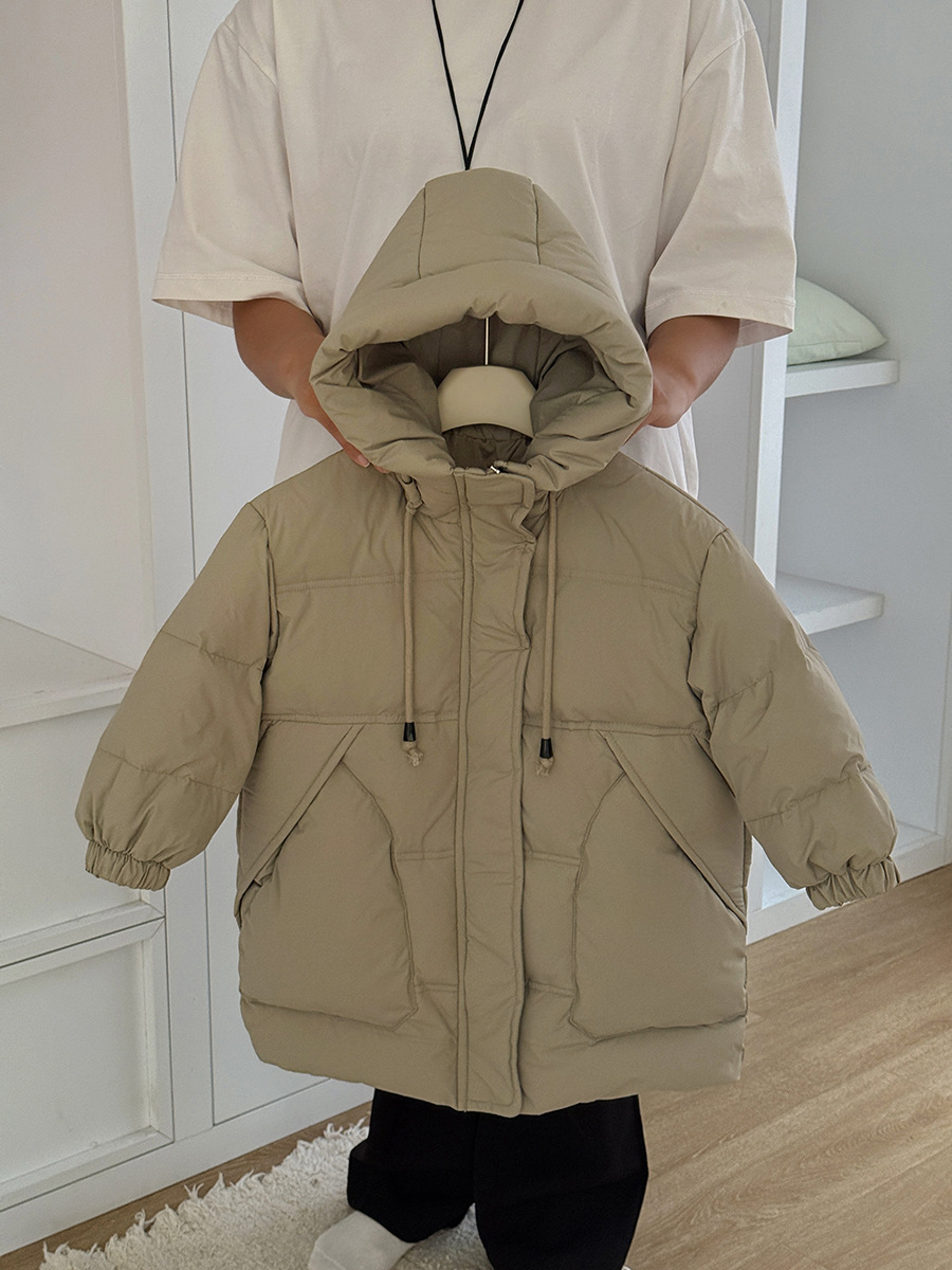 2024 nuevo otoño e invierno engrosado para niños chaqueta de plumón de longitud media para niños chaqueta de plumón de invierno cálido chaqueta al por mayor