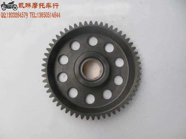 宗申白板机赛字机华阳T4CB250链条机 离合器大盘齿启动大齿盘