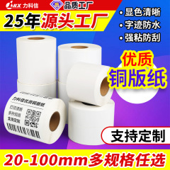 铜版纸空白标签纸不干胶贴纸20 30 40 50 60 70 80 90 100 标签贴