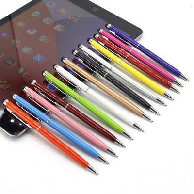 Dual use Small high Capacitance Toothpick pen currency Metal ball pen Rotating dual use Gift pen