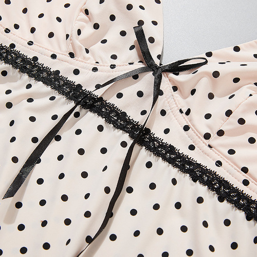 Wholesale Manufacturer's Distribution Spring and Summer New Chiffon Maternity Home Sleepwear with Front Button for Postpartum Breastfeeding Strap Dress