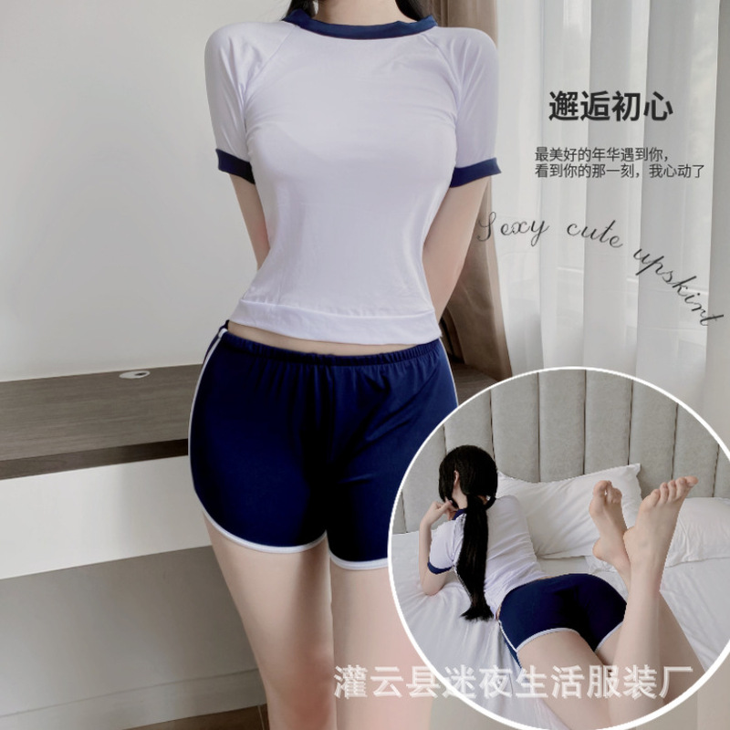 Nightlife Sexy Lingerie Pure Japanese Student Suit Sailor Seductive Cheerleading Suit Wholesale