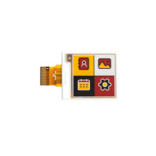 1.54英寸152x152电子墨水显示EPD屏幕SPI红黄白黑四色模组总成