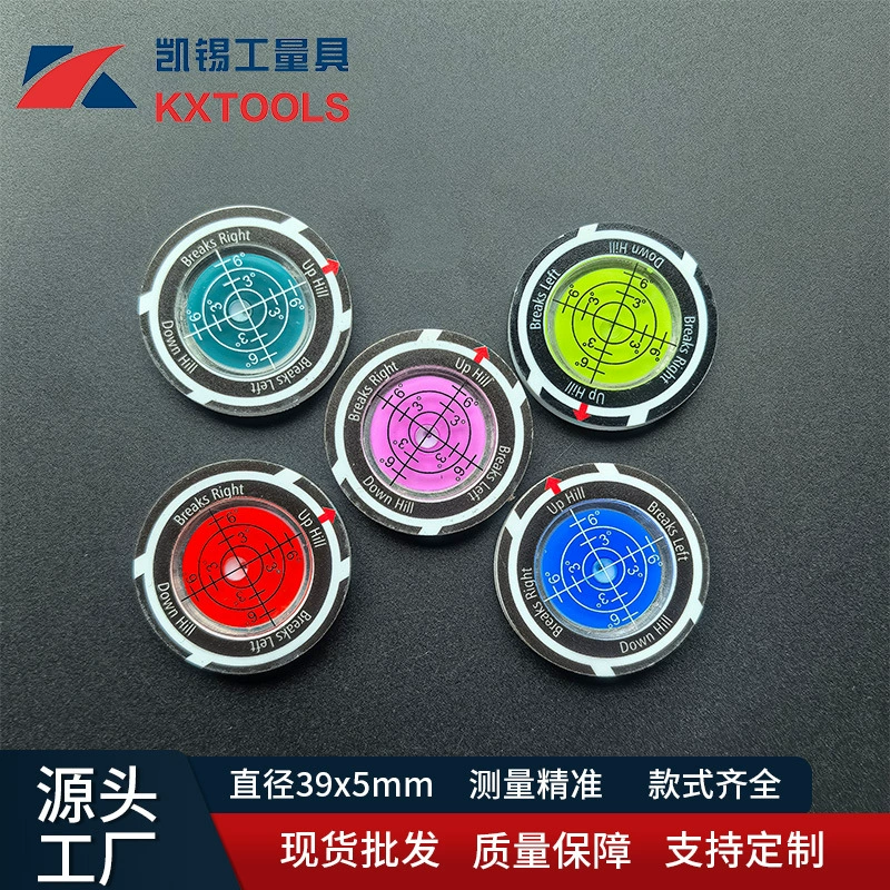 Фабрика прямой поставки гольф с горизонтальной функцией двухсторонняя фишка маркировка зеленого склона Mark