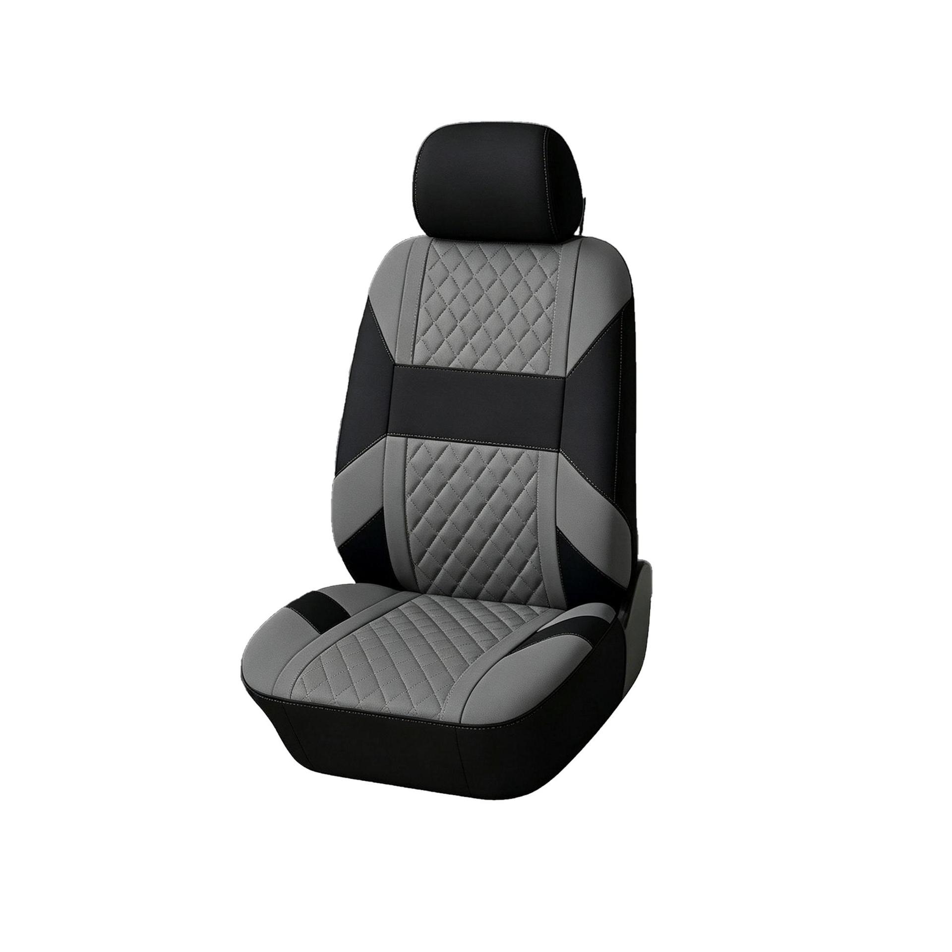 Manufacturer's universal car seat cover 3D horizontal stripe diamond pattern 9-piece set for five seats, suitable for cross-border e-commerce platforms like TEMU and Amazon