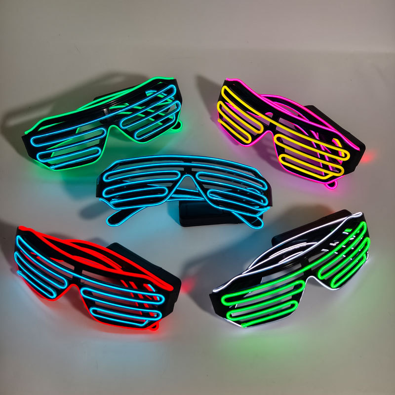 Obturas LED bar fiesta atmósfera apoyos gafas eléctricas el flash gafas gafas de bungee gafas
