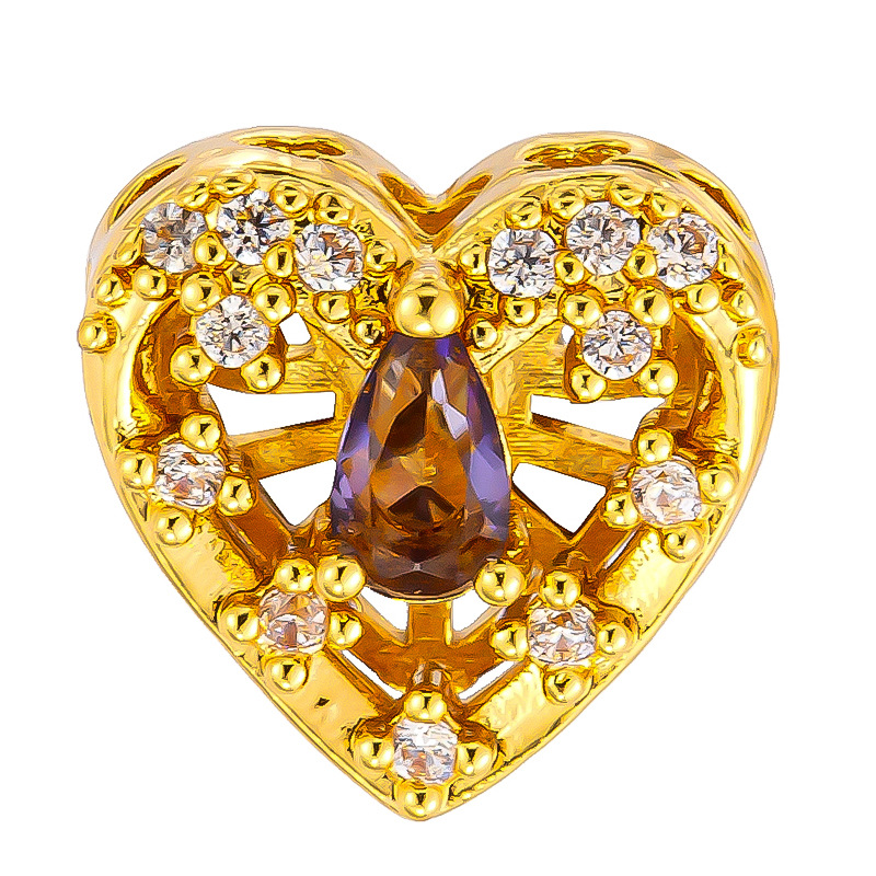 Douyin Venta caliente Colgante de microincrustaciones de cobre chapado al por mayor Cientos de colgantes de cobre opcionales a su gusto, fábrica de origen al por mayor sin cadena