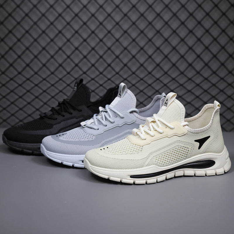 Zapatos deportivos transfronterizos de verano nuevos zapatos de hombre transpirables de malla de moda zapatos casuales cómodos estudiantes zapatos de carrera ligeros para hombres