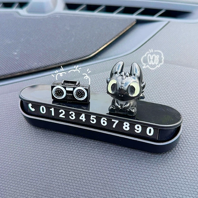 with Magnetic Number Plate, Nömrəli dayanma kartı - black-toothless-radio-magnetic-digital-parking-number-plate