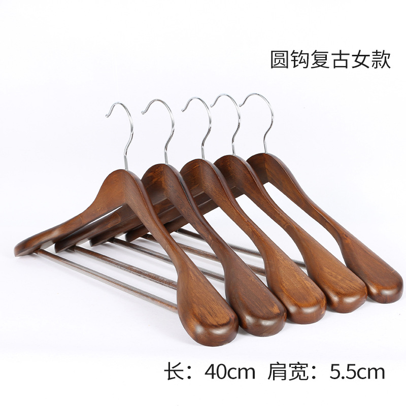 여성용 와이드 숄더 빈티지 라운드 후크