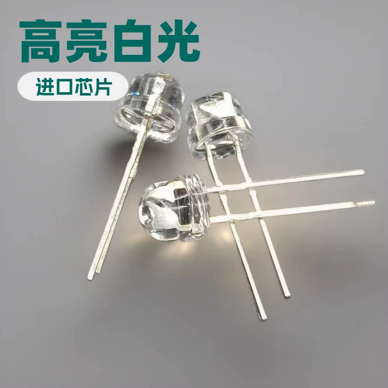 Светодиоды F5 оптом от производителя: 5 мм, тип «соломенная шляпа», с белым, красным, желтым, синим, зеленым светом по краю