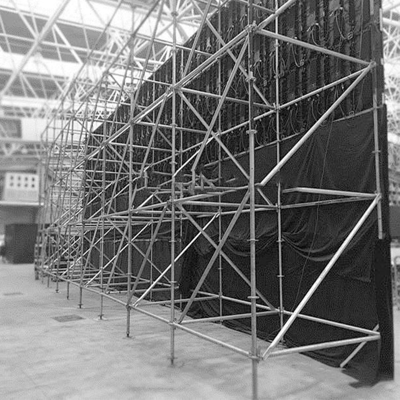 雷亚架源头厂家 灯光音响演艺雷亚架 盘扣式圆盘脚手架加厚大屏架