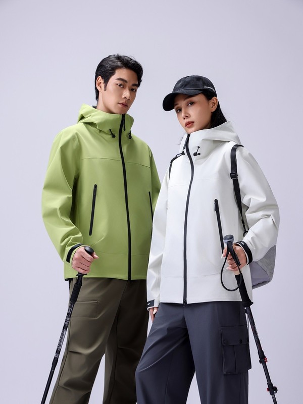 防暴雨冲锋衣无痕压胶防水户外时尚运动登山轻型连帽夹克定制LOGO|undefined