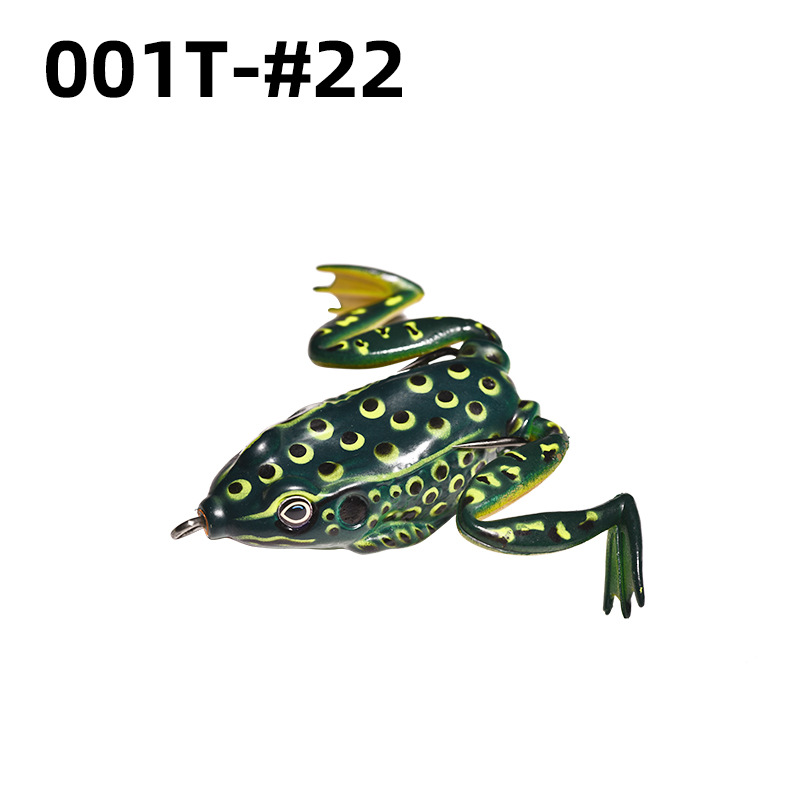 Lei Rana biónica Luya cebo suave Lei Rana cebo de imitación al por mayor tiro largo cebo negro Luya Lei Qiang Rana cebo falso lote