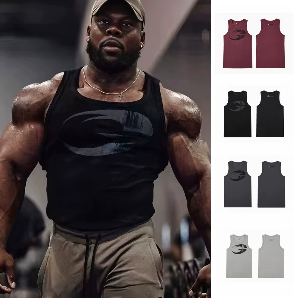 Летний фитнес-топ для бодибилдинга и бега GASP, обтягивающий, ребристый, высокоэластичный, подчеркивающий мышцы, европейский и американский стиль.