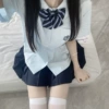 Blue, with short sleeve